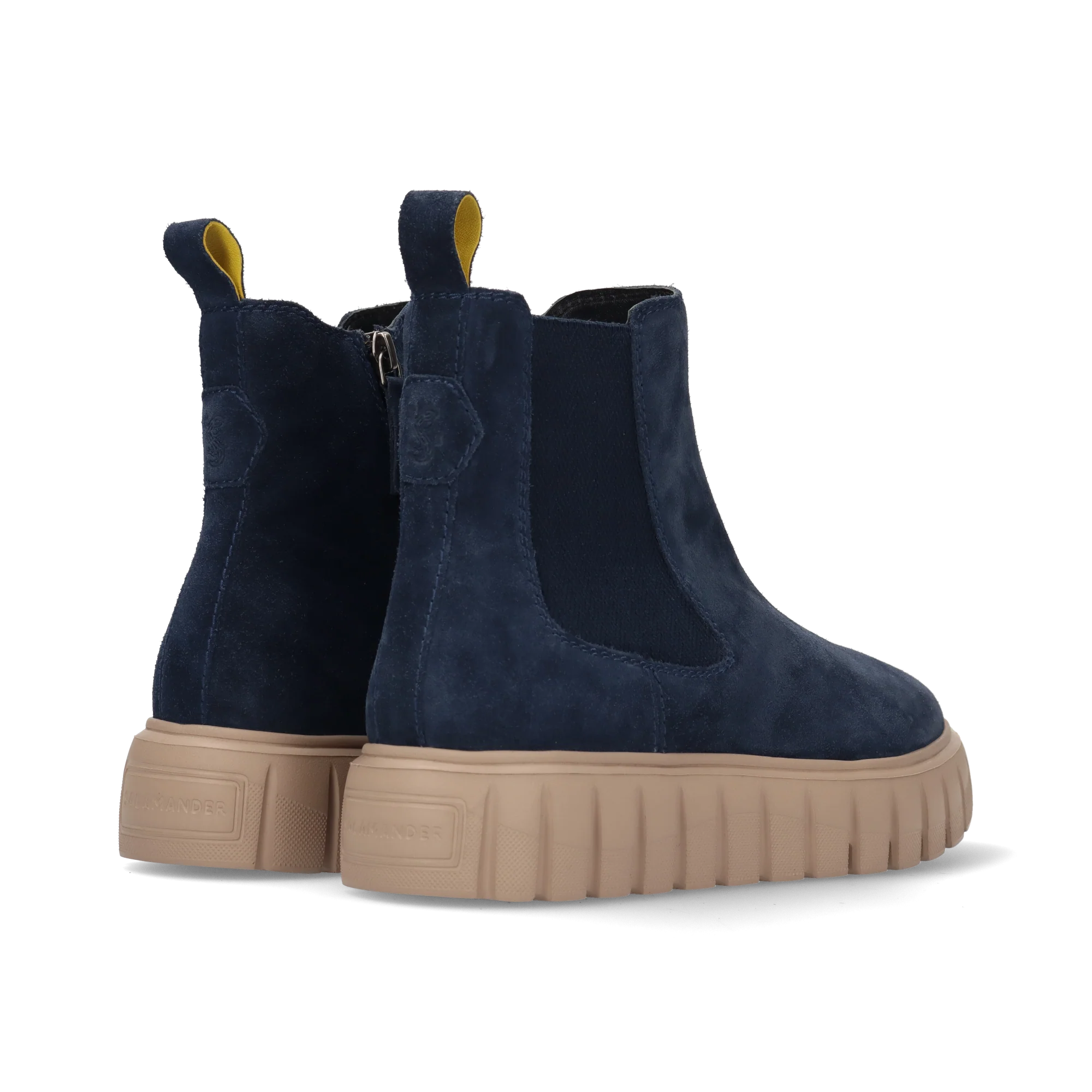 Leder Chelsea-Stiefelette Dunkelblau - Image 4