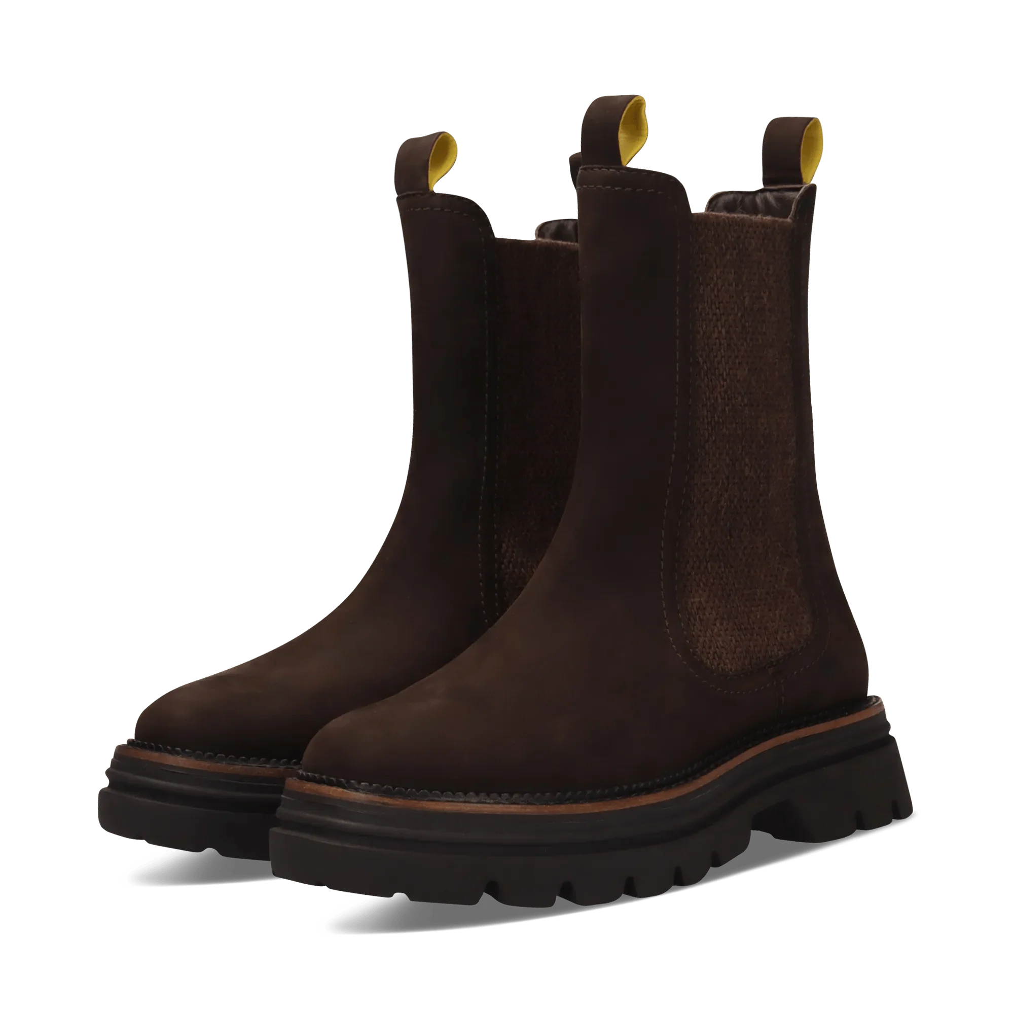 Leder Chelsea-Stiefelette Dunkelbraun - Image 2
