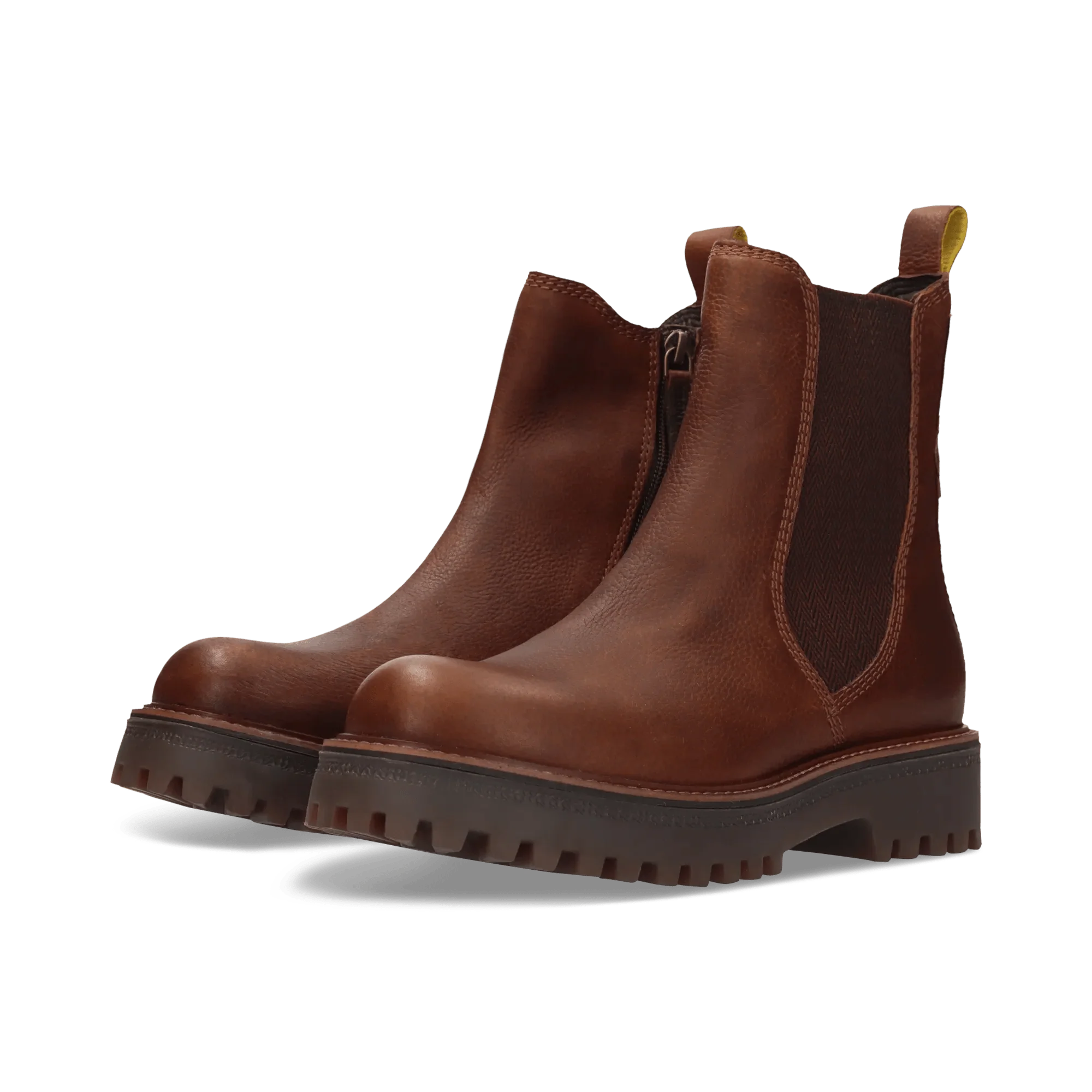 Leder Chelsea-Stiefelette Dunkelbraun - Image 2