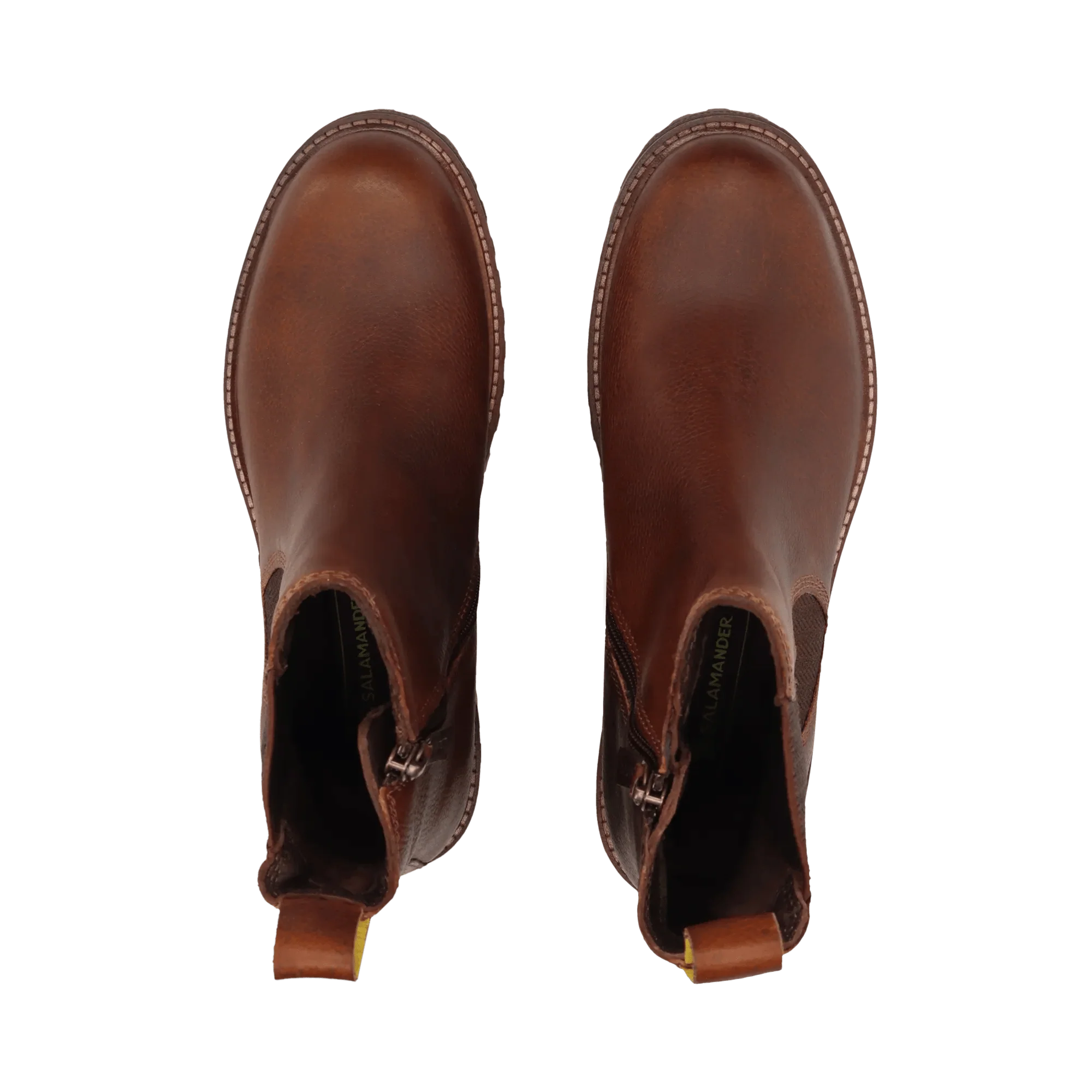 Leder Chelsea-Stiefelette Dunkelbraun - Image 6