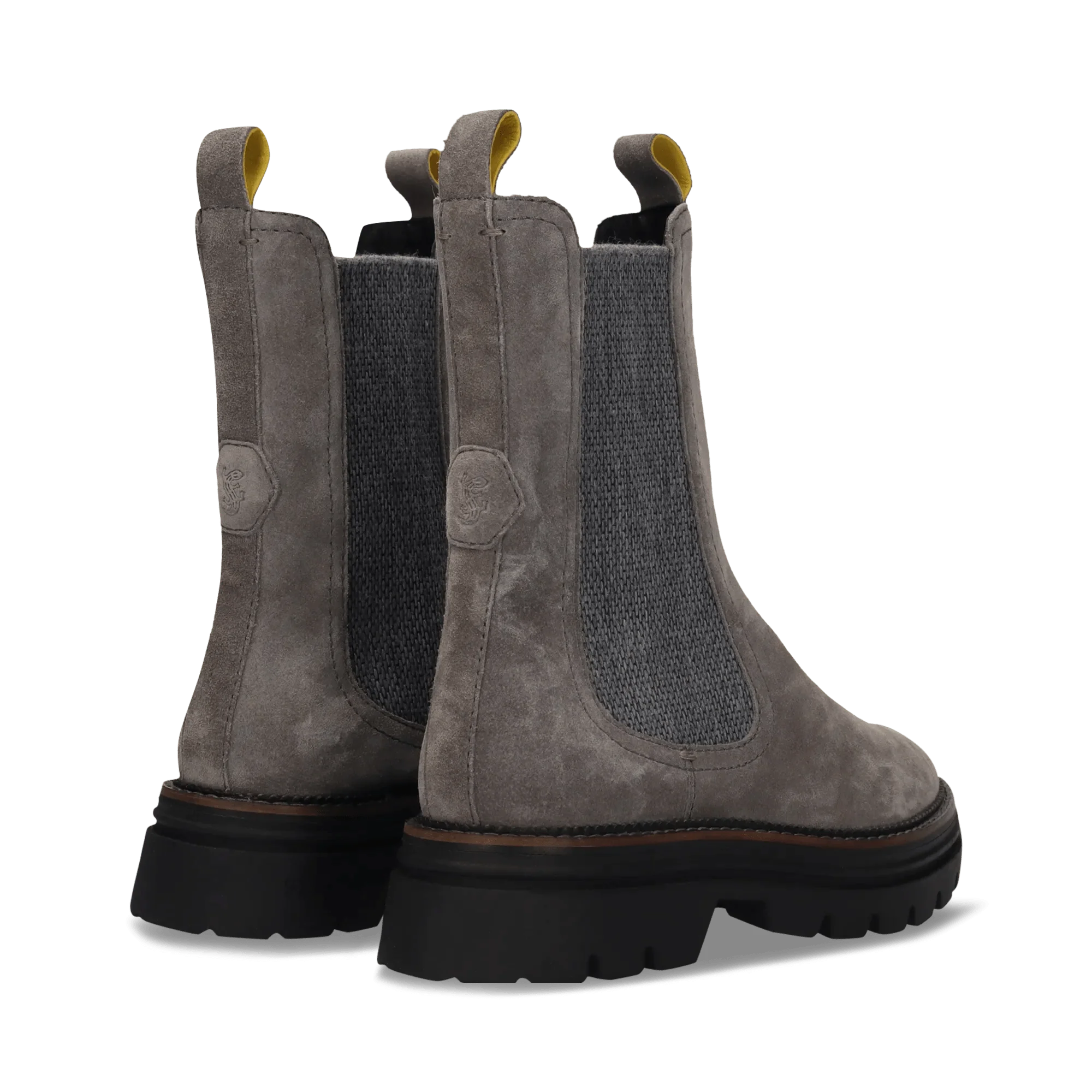 Leder Chelsea-Stiefelette Dunkelgrau - Image 4