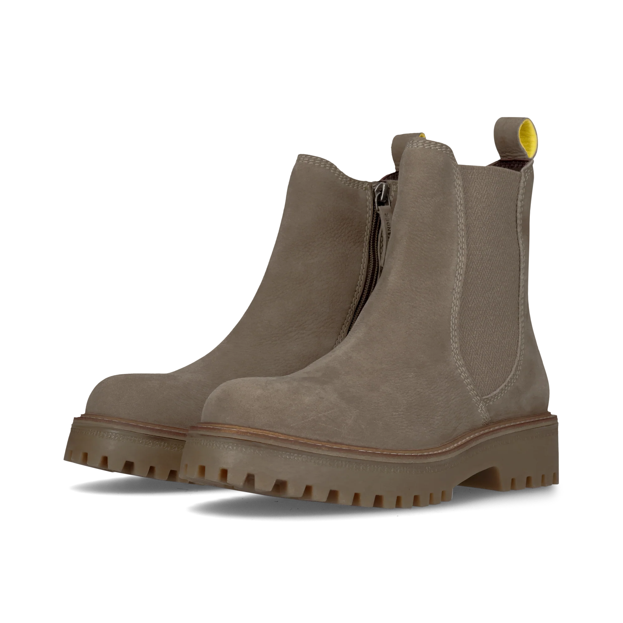Leder Chelsea-Stiefelette Grau - Image 2