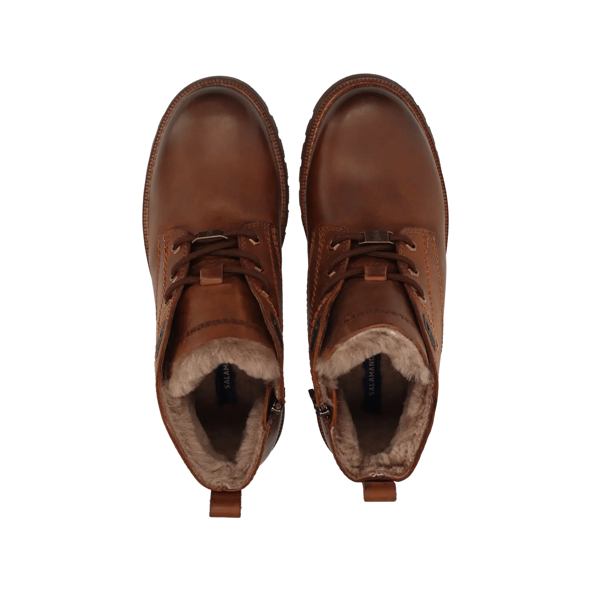 Leder Schnürstiefel Braun - Image 6