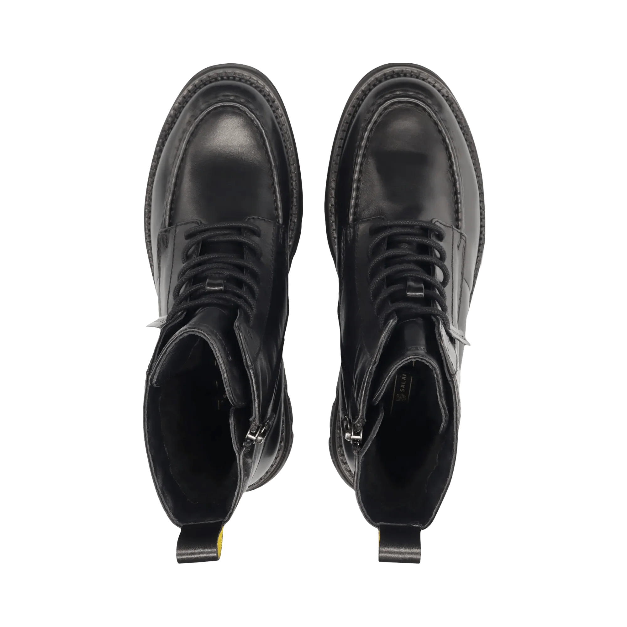 Leder Schnürstiefelette Schwarz - Image 6