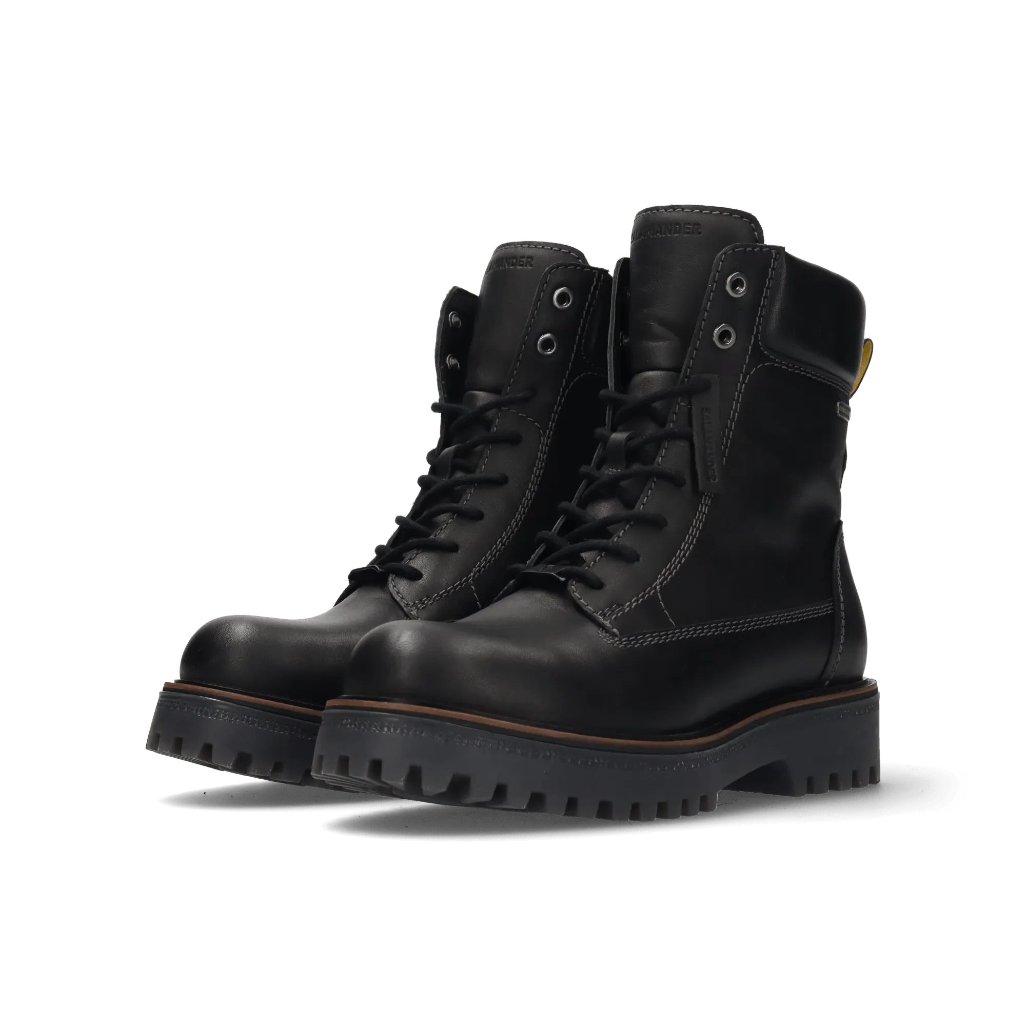 Leder Schnürstiefelette Schwarz - Image 2