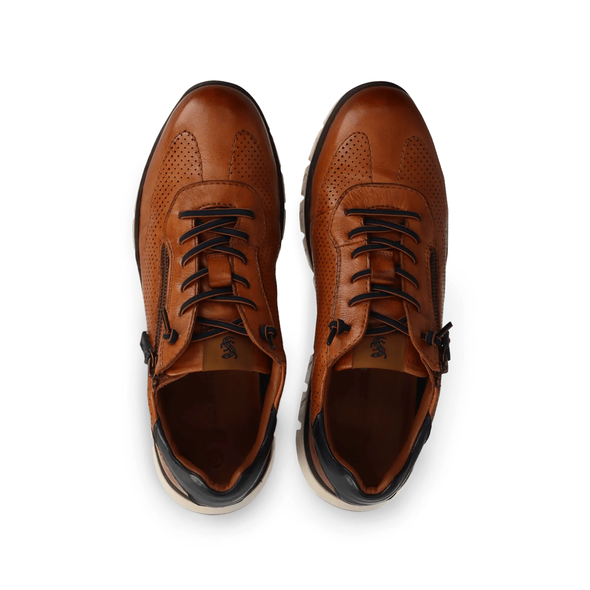 Leder Sneaker Cognac - Image 6