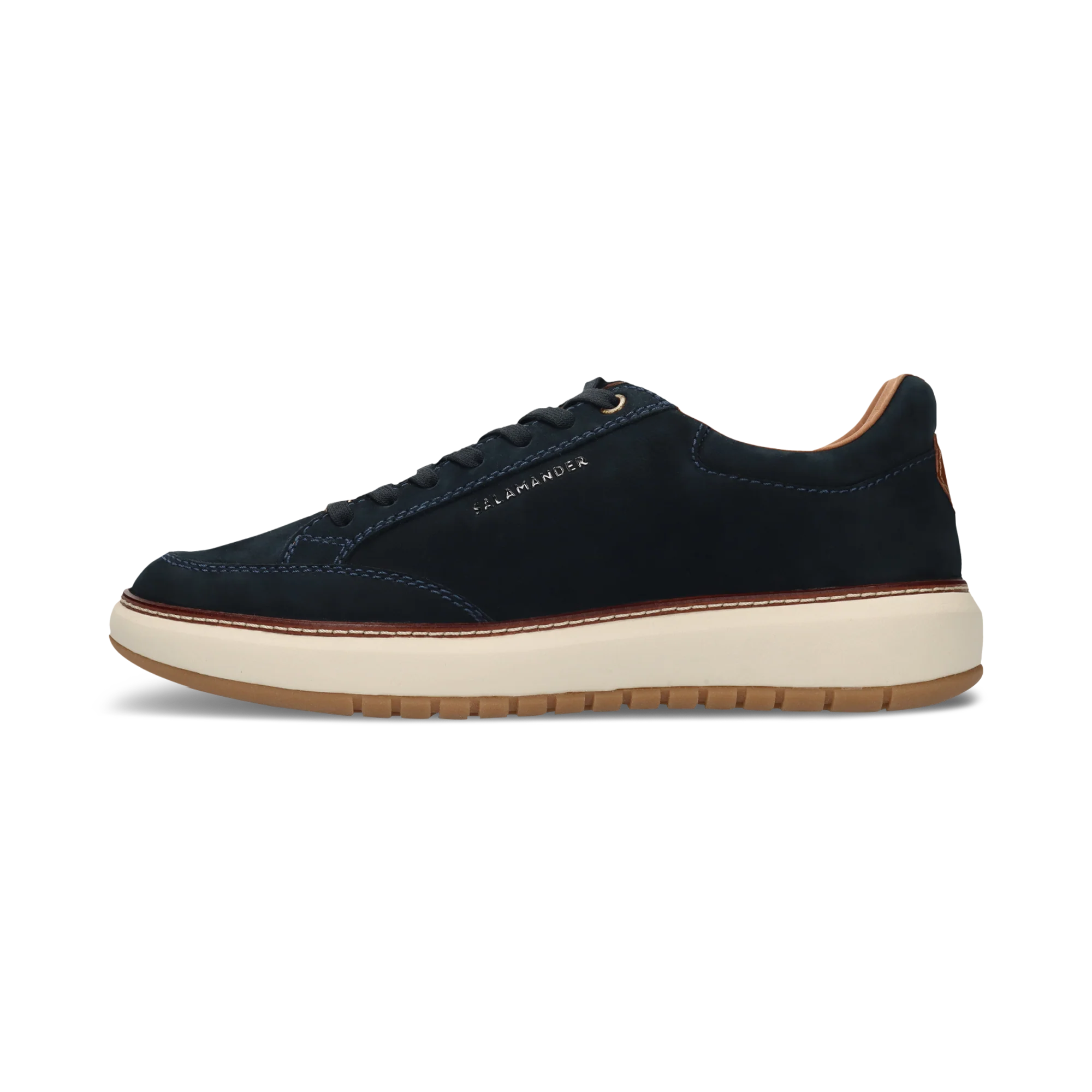 Leder Sneaker Dunkelblau