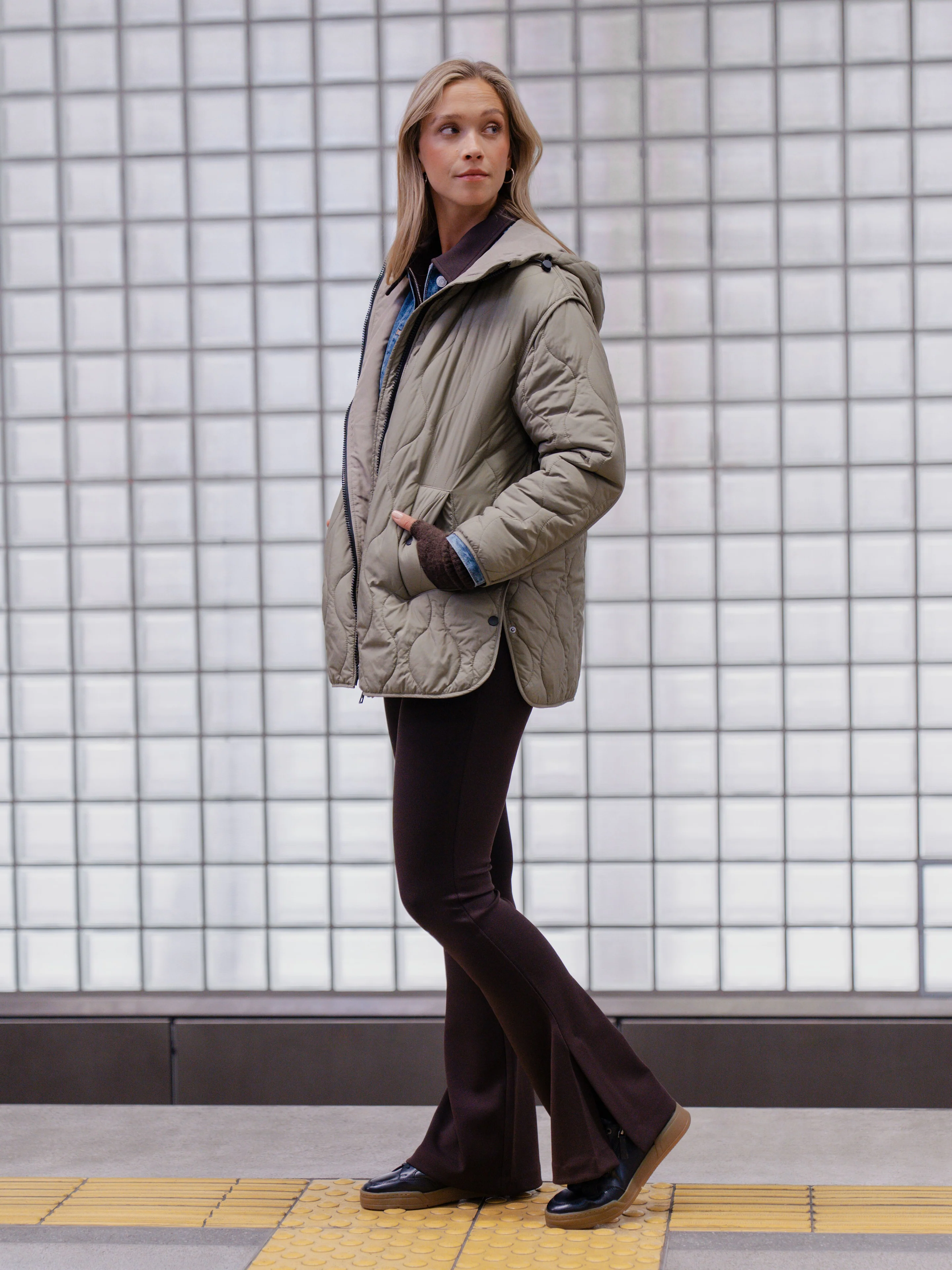 Leder Sneaker Dunkelblau - Image 2