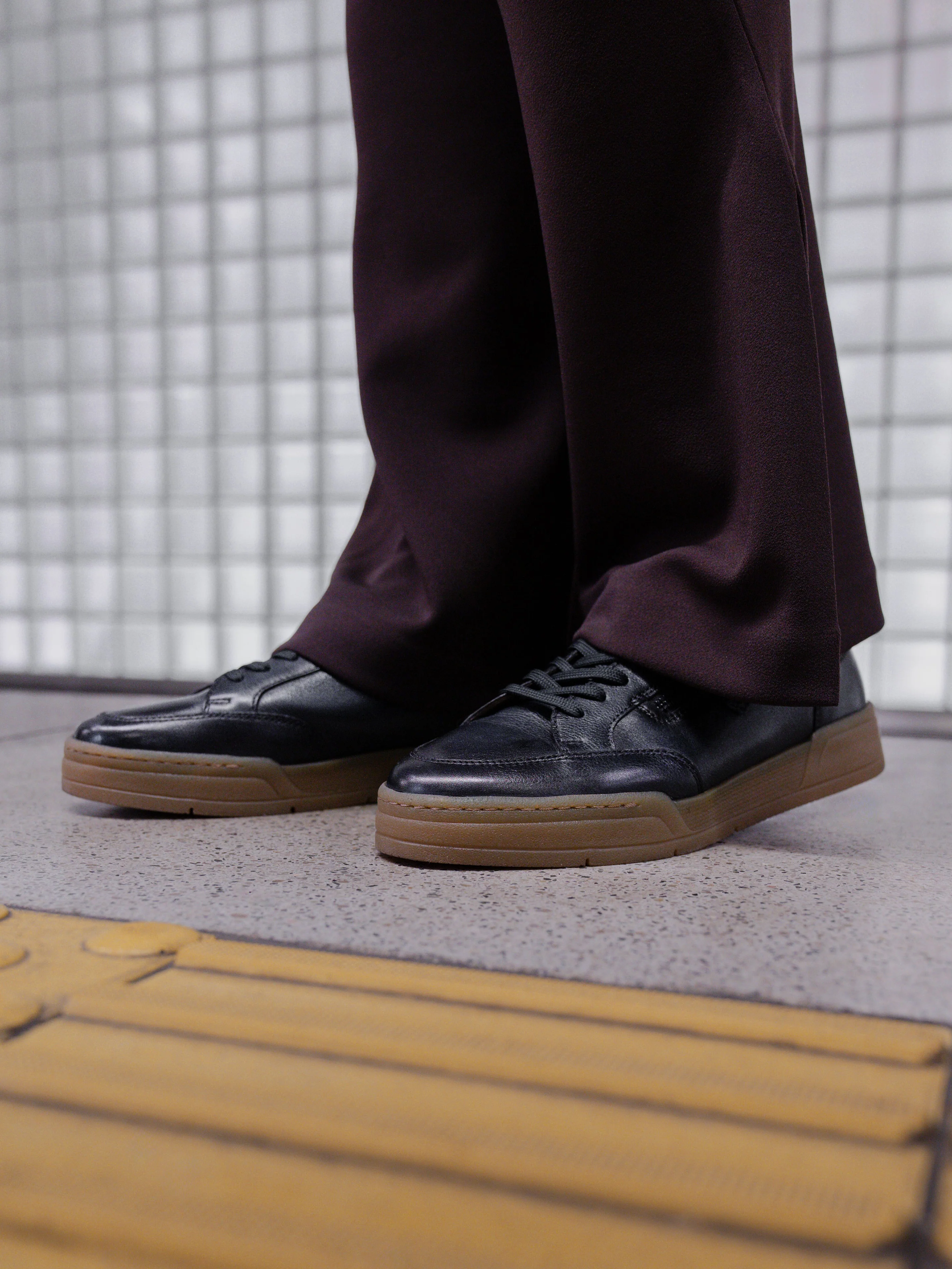Leder Sneaker Dunkelblau - Image 3