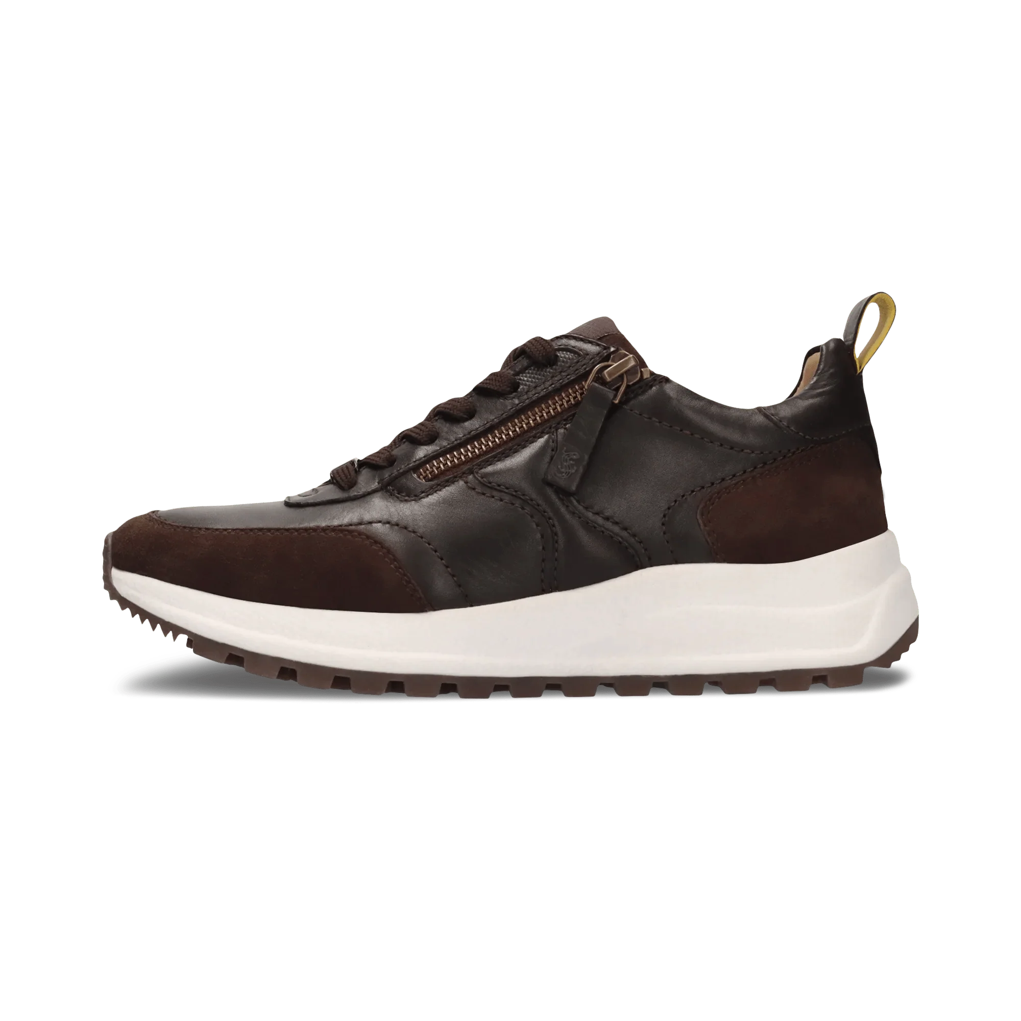 Leder Sneaker Dunkelbraun/Braun