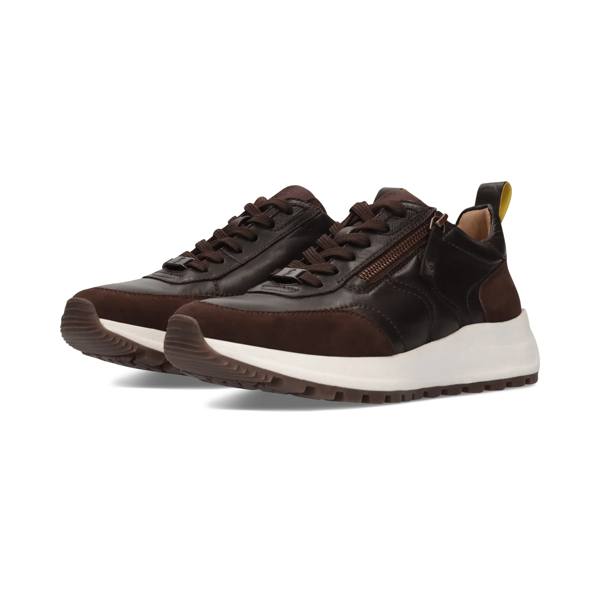 Leder Sneaker Dunkelbraun/Braun - Image 2