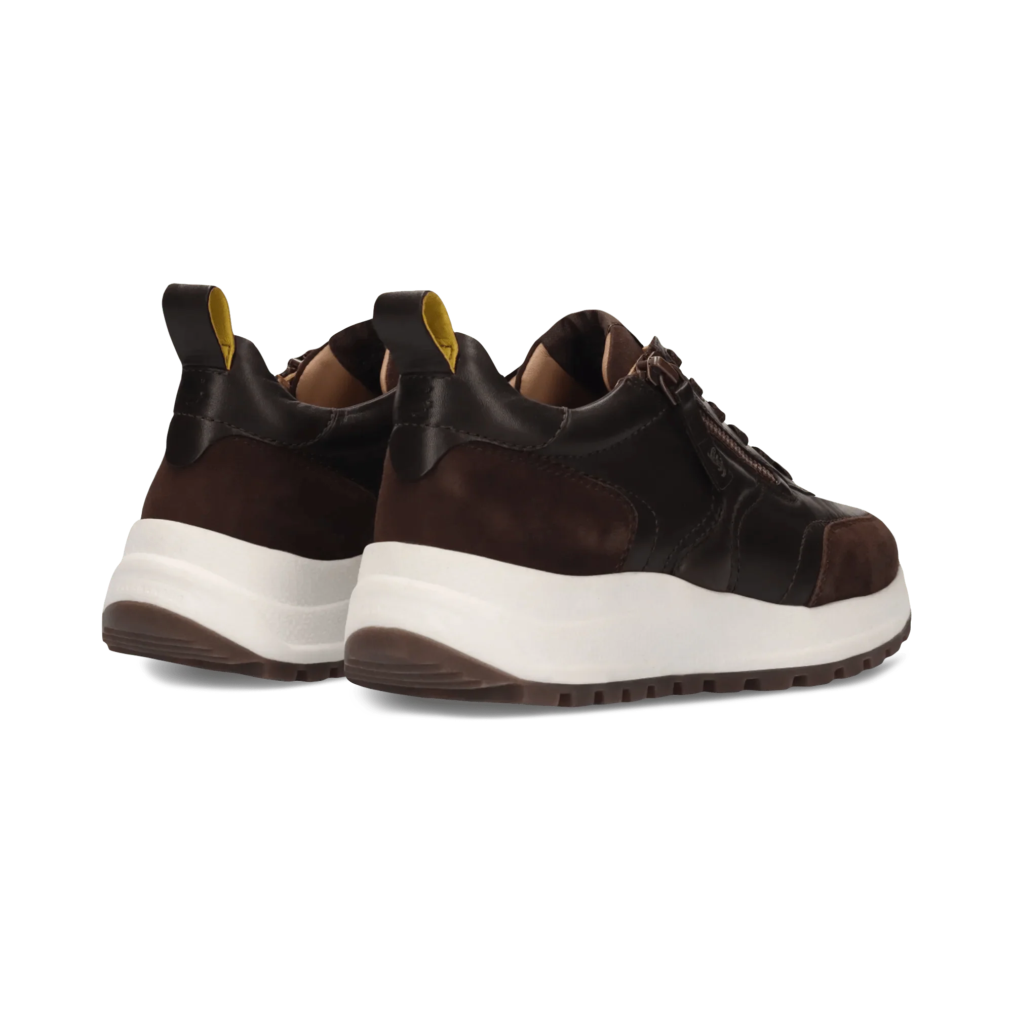 Leder Sneaker Dunkelbraun/Braun - Image 4