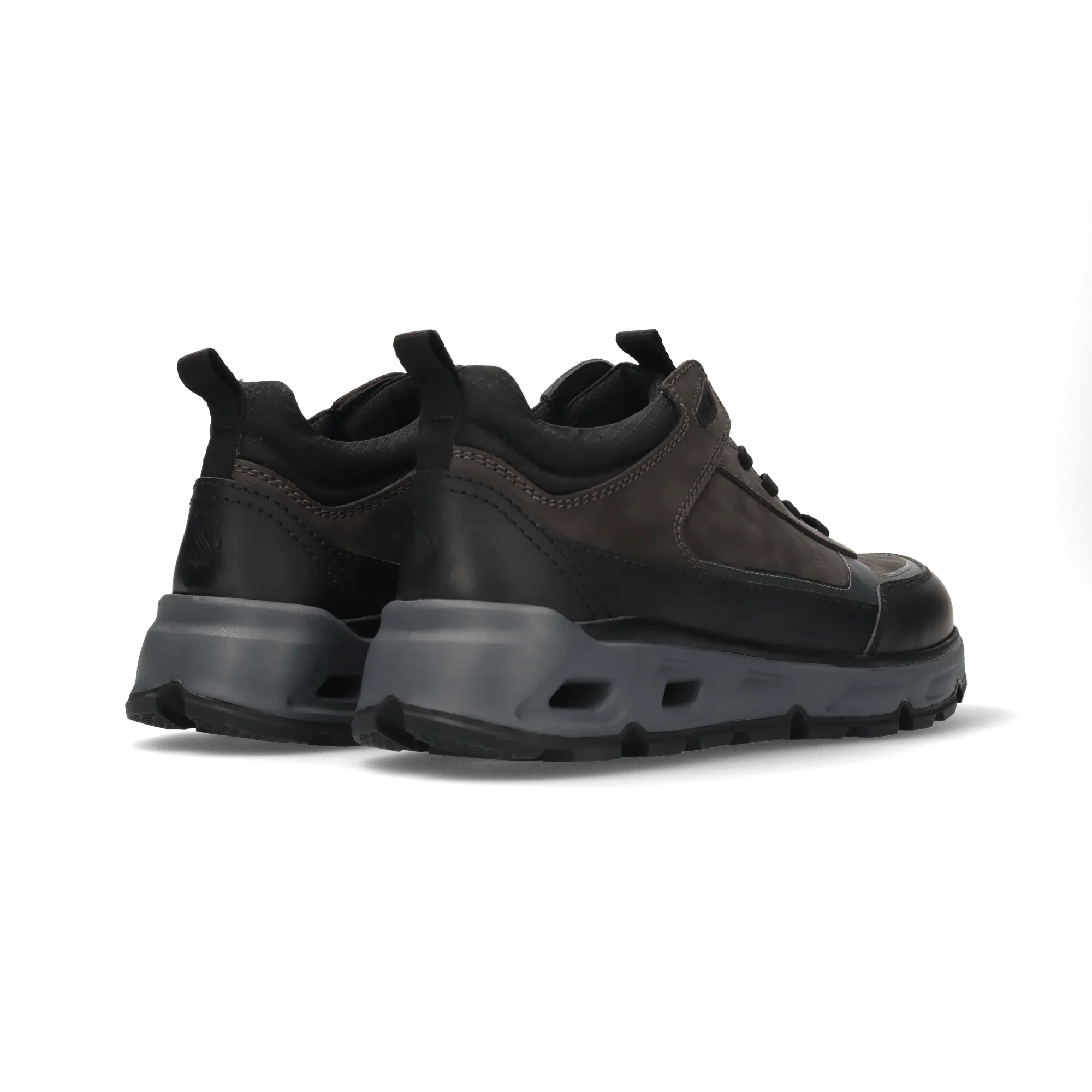 Leder Sneaker Dunkelgrau/Schwarz - Image 4