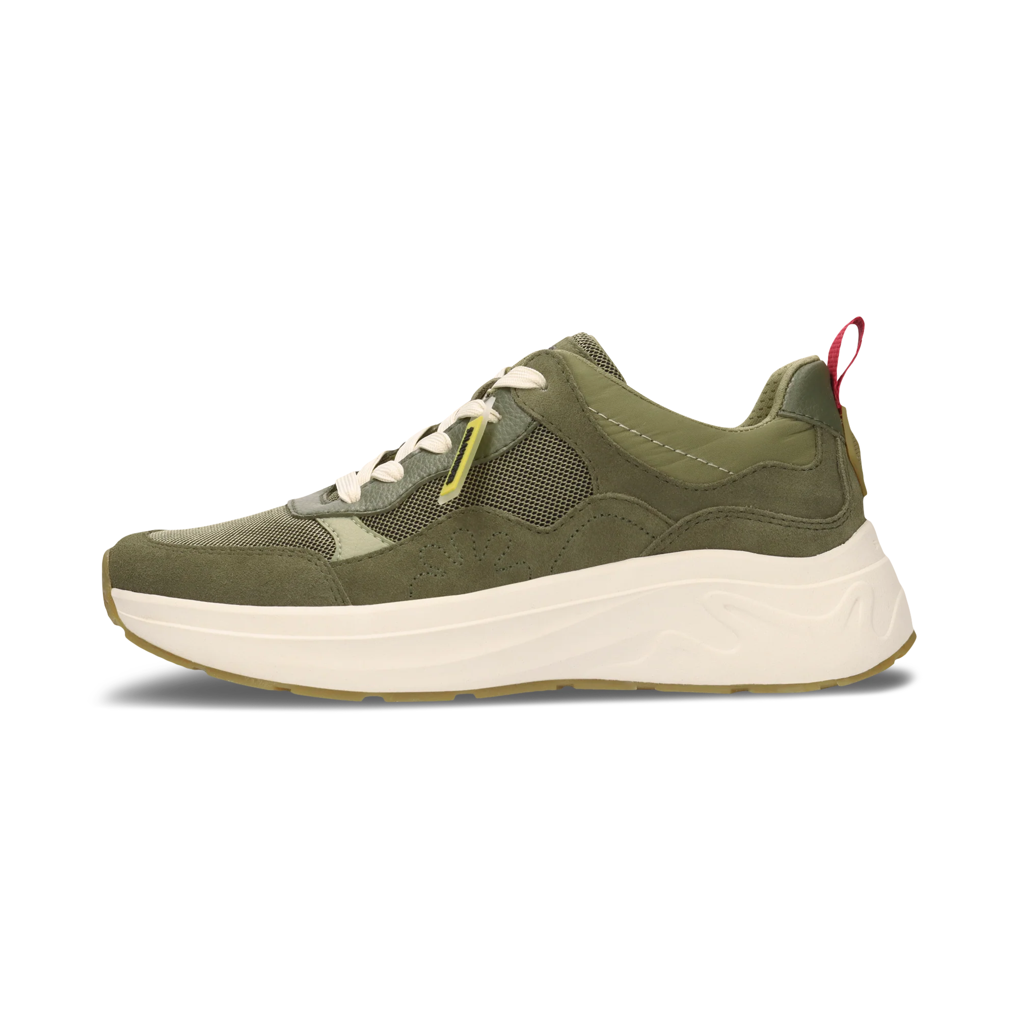 Leder Sneaker Dunkelgrün/Grün