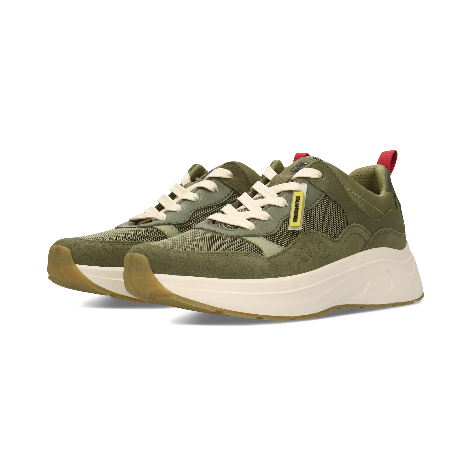 Leder Sneaker Dunkelgrün/Grün - Image 2