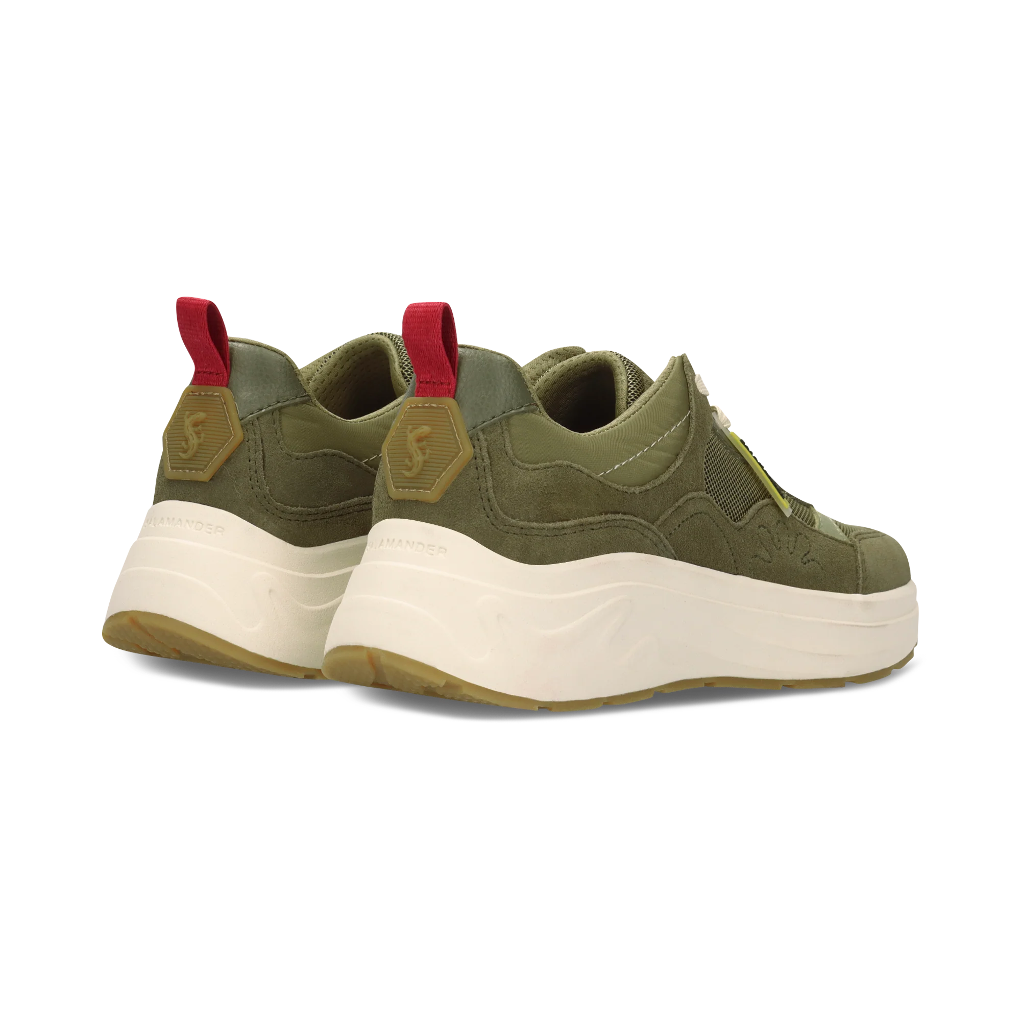 Leder Sneaker Dunkelgrün/Grün - Image 4