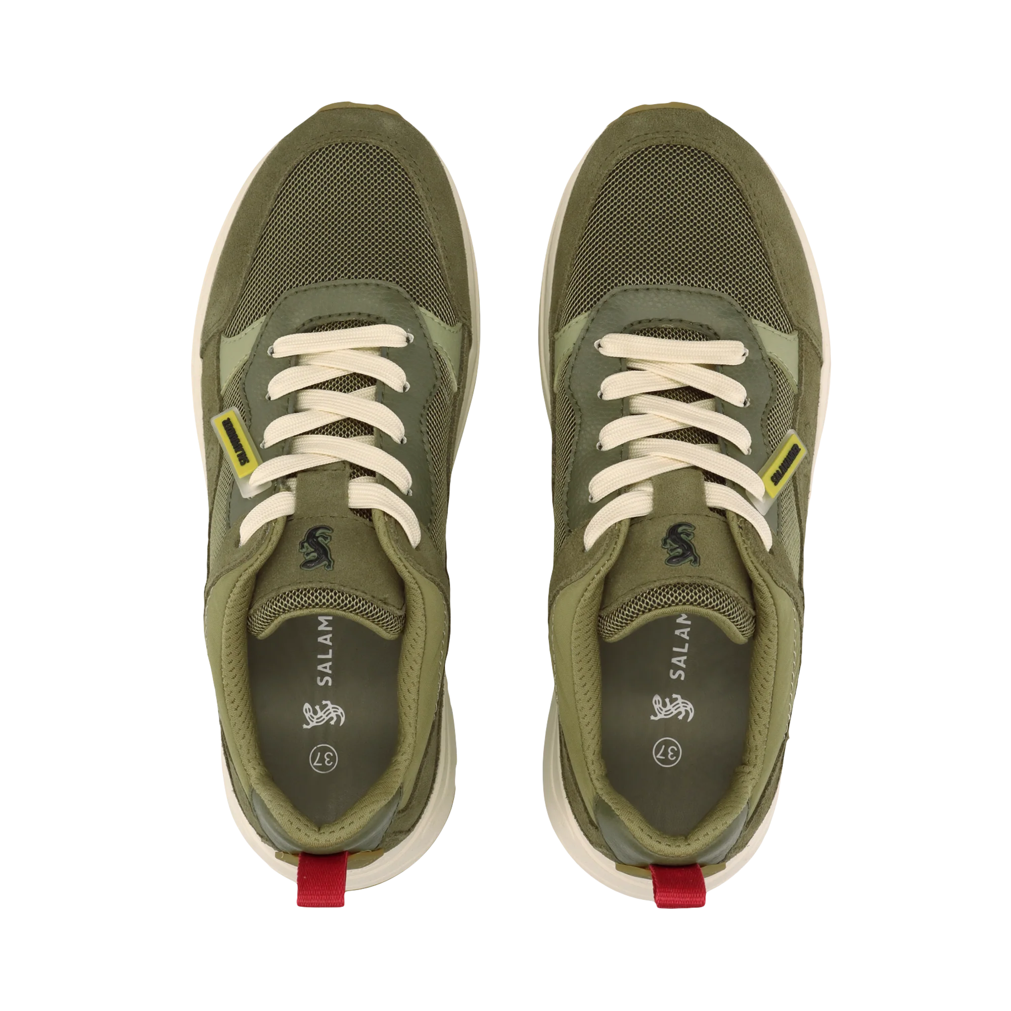 Leder Sneaker Dunkelgrün/Grün - Image 6